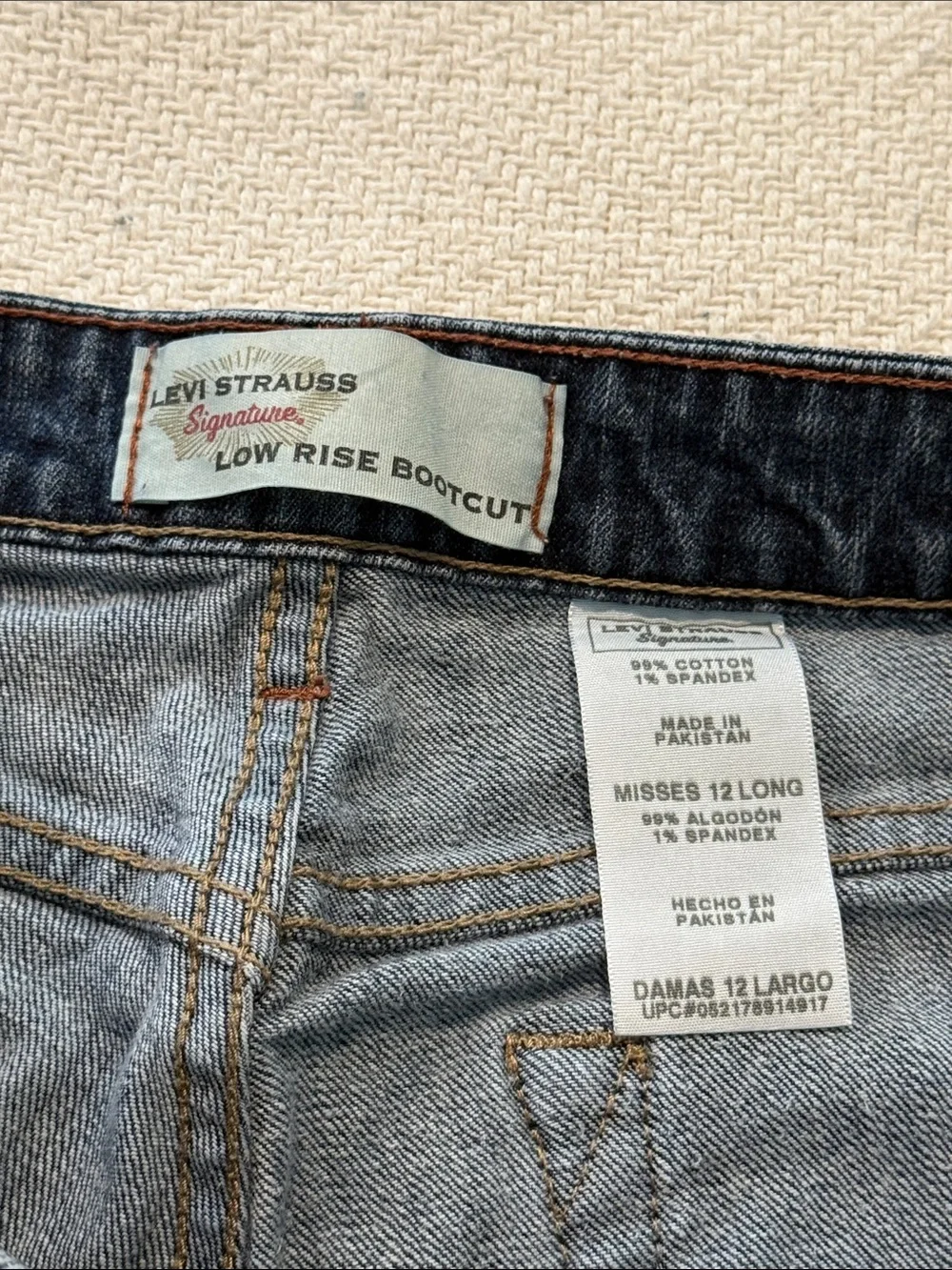 Levi's Dark Blue Mid Rise Cutoff Jean Shorts